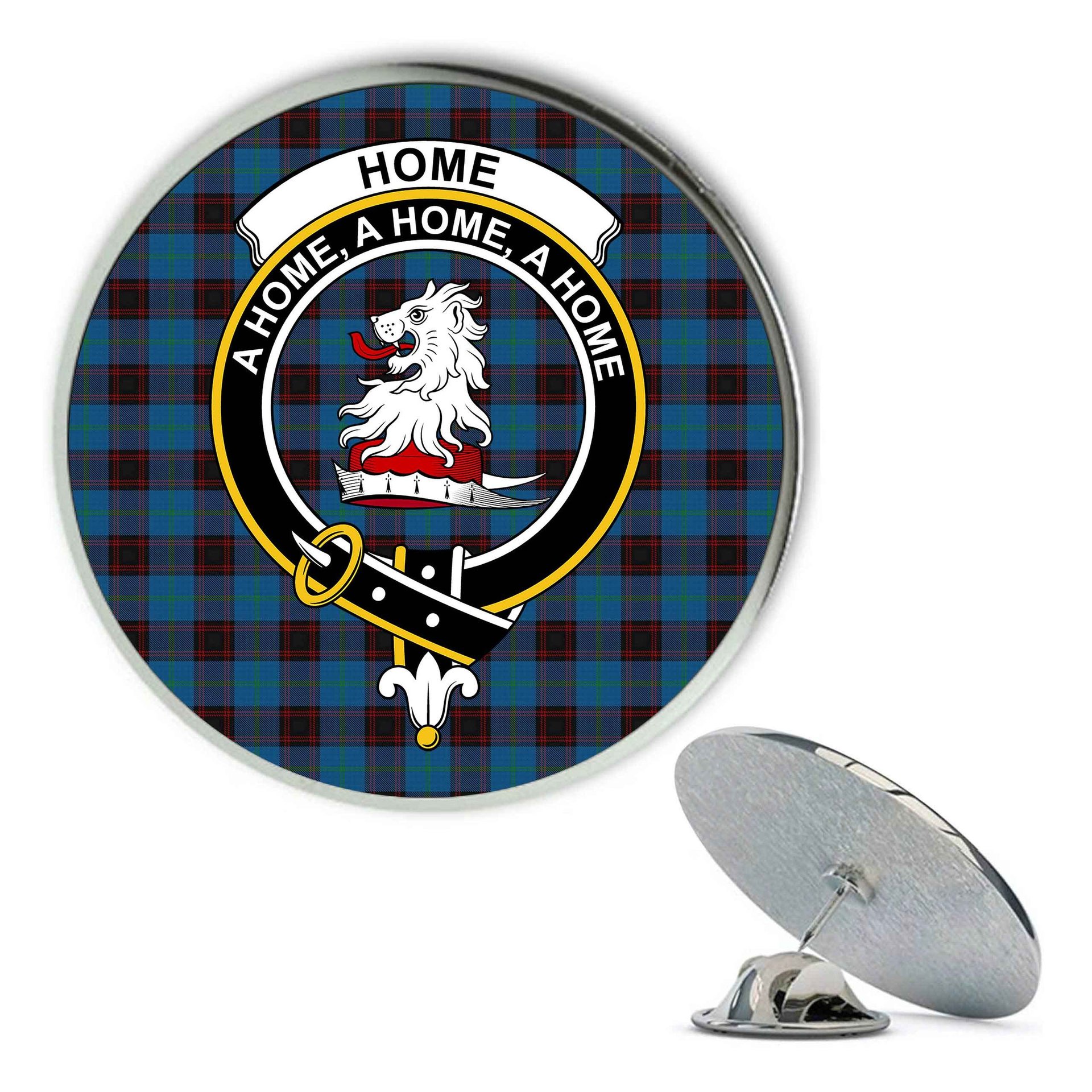 ScotsTee Shop Scottish Home Clans Originaux Metal Tartan Lapel Pin Scottish Clan Crest Badge
