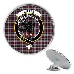 ScotsTee Shop Scottish Little Dress Metal Tartan Lapel Pin Scottish Clan Crest Badge
