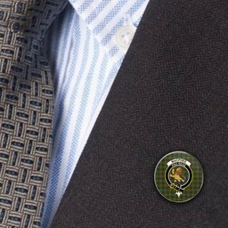 ScotsTee Shop Scottish MacPhee Hunting Ancient Metal Tartan Lapel Pin Scottish Clan Crest Badge