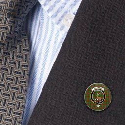 ScotsTee Shop Scottish Maxwell Hunting Ancient Metal Tartan Lapel Pin Scottish Clan Crest Badge