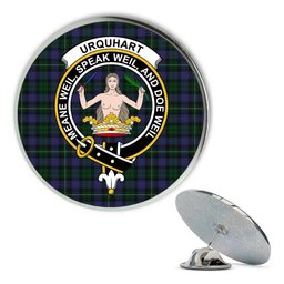 ScotsTee Shop Scottish Urquhart Brydone Metal Tartan Lapel Pin Scottish Clan Crest Badge