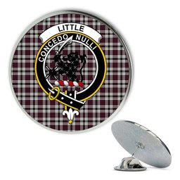 ScotsTee Shop Scottish Little Dress Modern Metal Tartan Lapel Pin Scottish Clan Crest Badge