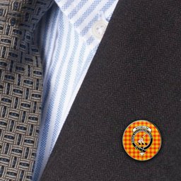 ScotsTee Shop Scottish MacMillan Metal Tartan Lapel Pin Scottish Clan Crest Badge
