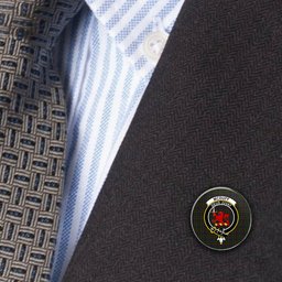 ScotsTee Shop Scottish McDuff Hunting Metal Tartan Lapel Pin Scottish Clan Crest Badge