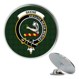 ScotsTee Shop Scottish Skene or Tribe of Mar Metal Tartan Lapel Pin Scottish Clan Crest Badge
