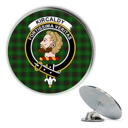 ScotsTee Shop Scottish Kirkcaldy SC Metal Tartan Lapel Pin Scottish Clan Crest Badge