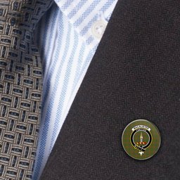 ScotsTee Shop Scottish MacAlister of Glenbarr Hunting Modern Metal Tartan Lapel Pin Scottish Clan Crest Badge