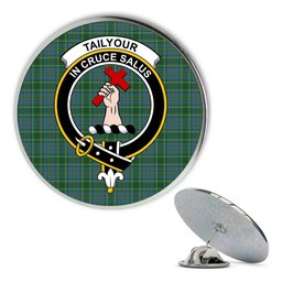 ScotsTee Shop Scottish Tailyour Ancient Metal Tartan Lapel Pin Scottish Clan Crest Badge