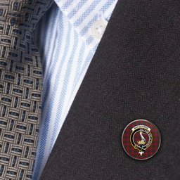 ScotsTee Shop Scottish MacQuarrie 5 Metal Tartan Lapel Pin Scottish Clan Crest Badge