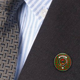 ScotsTee Shop Scottish Middleton Modern Metal Tartan Lapel Pin Scottish Clan Crest Badge