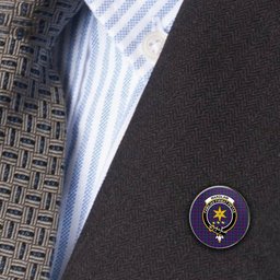 ScotsTee Shop Scottish Wardlaw Modern Metal Tartan Lapel Pin Scottish Clan Crest Badge
