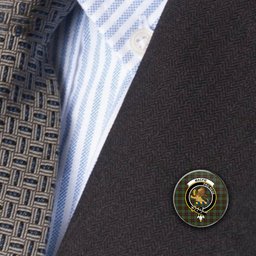 ScotsTee Shop Scottish MacFie Hunting Modern Metal Tartan Lapel Pin Scottish Clan Crest Badge