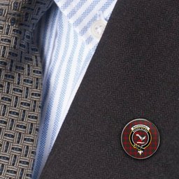 ScotsTee Shop Scottish MacDougall 1966 Metal Tartan Lapel Pin Scottish Clan Crest Badge