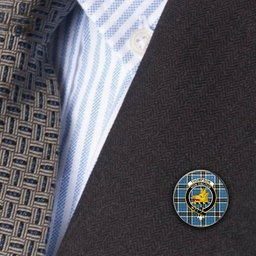 ScotsTee Shop Scottish Thompson Society Metal Tartan Lapel Pin Scottish Clan Crest Badge