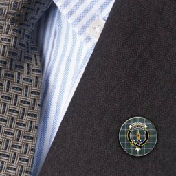 ScotsTee Shop Scottish MacDouall Metal Tartan Lapel Pin Scottish Clan Crest Badge