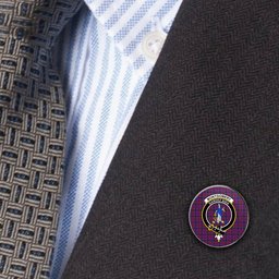 ScotsTee Shop Scottish Montgomery Modern Metal Tartan Lapel Pin Scottish Clan Crest Badge