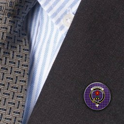 ScotsTee Shop Scottish Learmonth Family Herts Metal Tartan Lapel Pin Scottish Clan Crest Badge