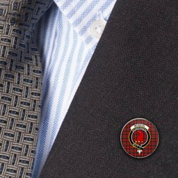 ScotsTee Shop Scottish McNicol Modern Metal Tartan Lapel Pin Scottish Clan Crest Badge