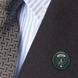 ScotsTee Shop Scottish Kirkpatrick Ancient Metal Tartan Lapel Pin Scottish Clan Crest Badge