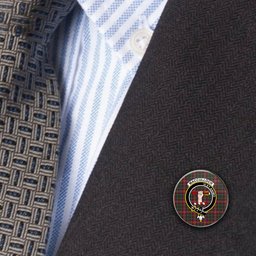ScotsTee Shop Scottish MacCulloch Ancient Metal Tartan Lapel Pin Scottish Clan Crest Badge