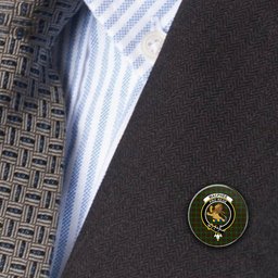 ScotsTee Shop Scottish MacPhee Hunting Metal Tartan Lapel Pin Scottish Clan Crest Badge