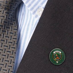 ScotsTee Shop Scottish McAlpine Ancient Metal Tartan Lapel Pin Scottish Clan Crest Badge