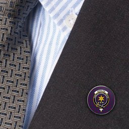 ScotsTee Shop Scottish Wardlaw Metal Tartan Lapel Pin Scottish Clan Crest Badge
