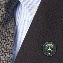ScotsTee Shop Scottish Paterson Modern Metal Tartan Lapel Pin Scottish Clan Crest Badge