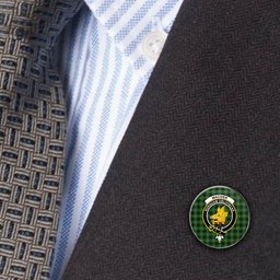 ScotsTee Shop Scottish MacIver Hunting Ancient Metal Tartan Lapel Pin Scottish Clan Crest Badge