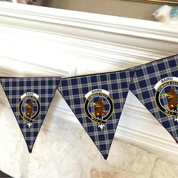 ScotsTee Shop Scottish Baird Dress Crest Tartan Triangle Flags Tartan Bunting, Pennants (12pcs)