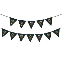 ScotsTee Shop Scottish Baillie (Fencibles) Crest Tartan Triangle Flags Tartan Bunting, Pennants (12pcs)