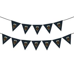 ScotsTee Shop Scottish Baird Modern Crest Tartan Triangle Flags Tartan Bunting, Pennants (12pcs)