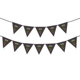 ScotsTee Shop Scottish Anderson MacGregor Hastie 4 Crest Tartan Triangle Flags Tartan Bunting, Pennants (12pcs)