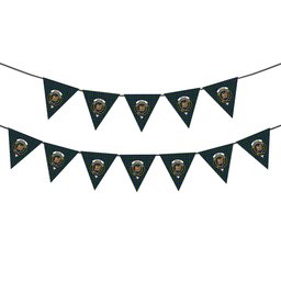 ScotsTee Shop Scottish Baillie Hunting Crest Tartan Triangle Flags Tartan Bunting, Pennants (12pcs)