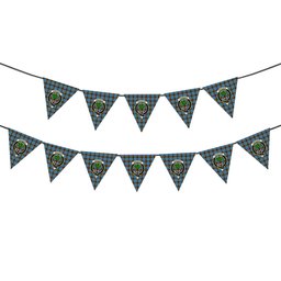 ScotsTee Shop Scottish Anderson SC Crest Tartan Triangle Flags Tartan Bunting, Pennants (12pcs)