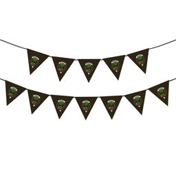 ScotsTee Shop Scottish Anderson Coulson Bonner 1 Crest Tartan Triangle Flags Tartan Bunting, Pennants (12pcs)