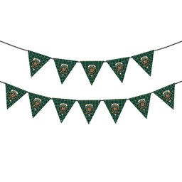 ScotsTee Shop Scottish Baillie of Polkemmet Ancient Crest Tartan Triangle Flags Tartan Bunting, Pennants (12pcs)