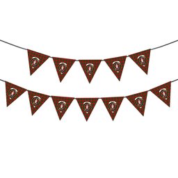ScotsTee Shop Scottish Boyd Modern Crest Tartan Triangle Flags Tartan Bunting, Pennants (12pcs)