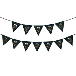 ScotsTee Shop Scottish Blair Crest Tartan Triangle Flags Tartan Bunting, Pennants (12pcs)