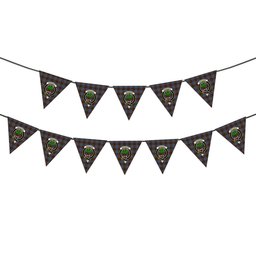 ScotsTee Shop Scottish Anderson MacGregor Hastie 3 Crest Tartan Triangle Flags Tartan Bunting, Pennants (12pcs)