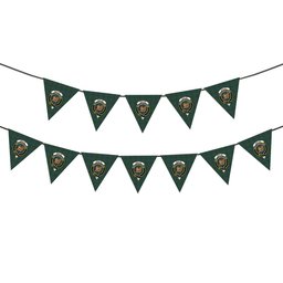 ScotsTee Shop Scottish Baillie of Lamington Modern Clan Crest Tartan Triangle Flags Tartan Bunting, Pennants (12pcs)
