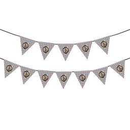 ScotsTee Shop Scottish Boswell Dress Ancient Crest Tartan Triangle Flags Tartan Bunting, Pennants (12pcs)