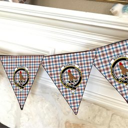 ScotsTee Shop Scottish Boswell Dress Ancient Crest Tartan Triangle Flags Tartan Bunting, Pennants (12pcs)