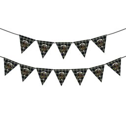 ScotsTee Shop Scottish Blair Dress Crest Tartan Triangle Flags Tartan Bunting, Pennants (12pcs)
