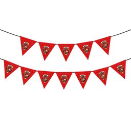 ScotsTee Shop Scottish Burnett Modern Crest Tartan Triangle Flags Tartan Bunting, Pennants (12pcs)