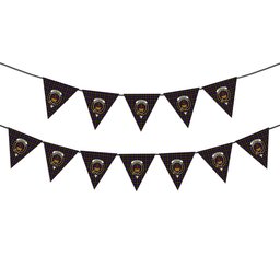 ScotsTee Shop Scottish Cameron of Erracht Modern Crest Tartan Triangle Flags Tartan Bunting, Pennants (12pcs)