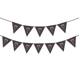ScotsTee Shop Scottish Beattie (Beatty) Modern Crest Tartan Triangle Flags Tartan Bunting, Pennants (12pcs)