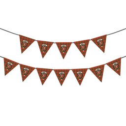 ScotsTee Shop Scottish Burns (Burns 1930) Ancient Crest Tartan Triangle Flags Tartan Bunting, Pennants (12pcs)