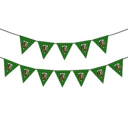 ScotsTee Shop Scottish Boyle SC Crest Tartan Triangle Flags Tartan Bunting, Pennants (12pcs)