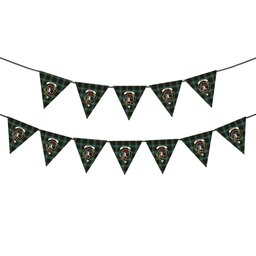 ScotsTee Shop Scottish Brodie Hunting Crest Tartan Triangle Flags Tartan Bunting, Pennants (12pcs)